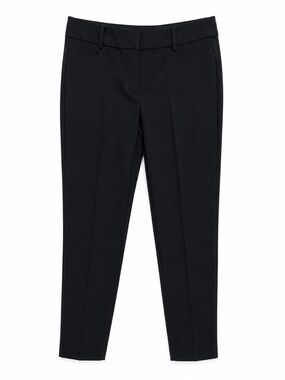 LOFT Curvy Skinny Ankle Pants Black Size 6